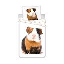 Biancheria da letto per bambini in cotone bianco per letto singolo 140x200 cm Guinea Pig - Jerry Fabrics