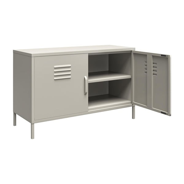 Mobiletto color crema in metallo 100x64 cm Bradford - Støraa-image-3