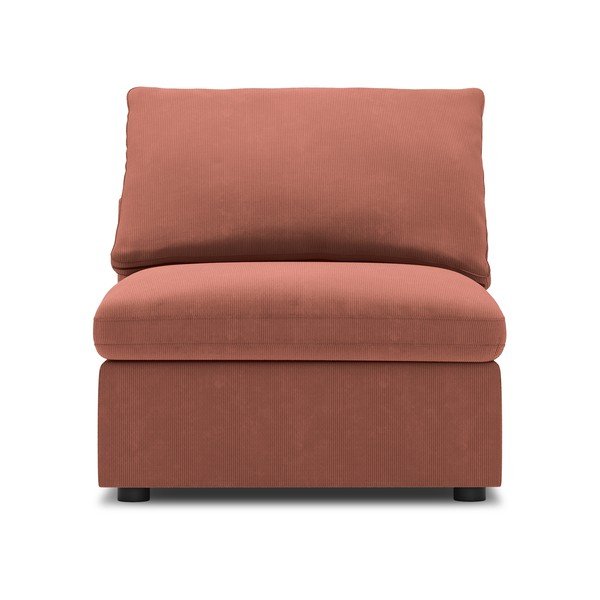 Parte centrale rosa del divano modulare in velluto a coste Galaxy - Windsor & Co Sofas
