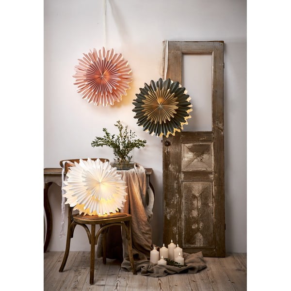 Decorazione luminosa natalizia rosa ø 50 cm Crystal - Star Trading-image-3