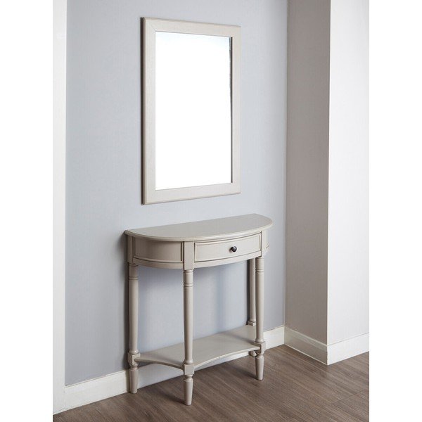 Tavolo consolle grigio in pino massiccio 33x81 cm Heritage – Premier Housewares-image-4