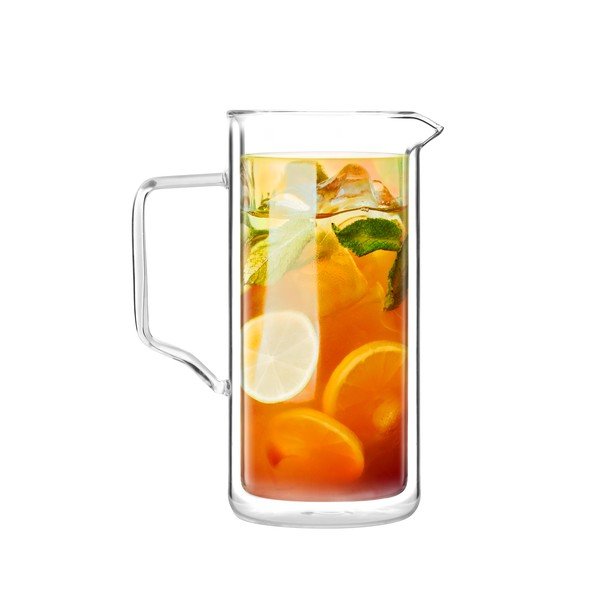 Caraffa a doppia parete in vetro borosilicato , 1 l - Vialli Design-image-2