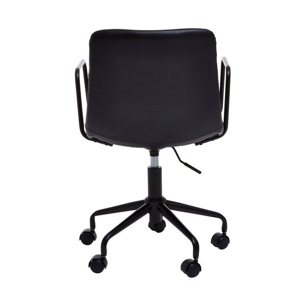 Sedia da ufficio nera in similpelle Forbes – Premier Housewares-image-4