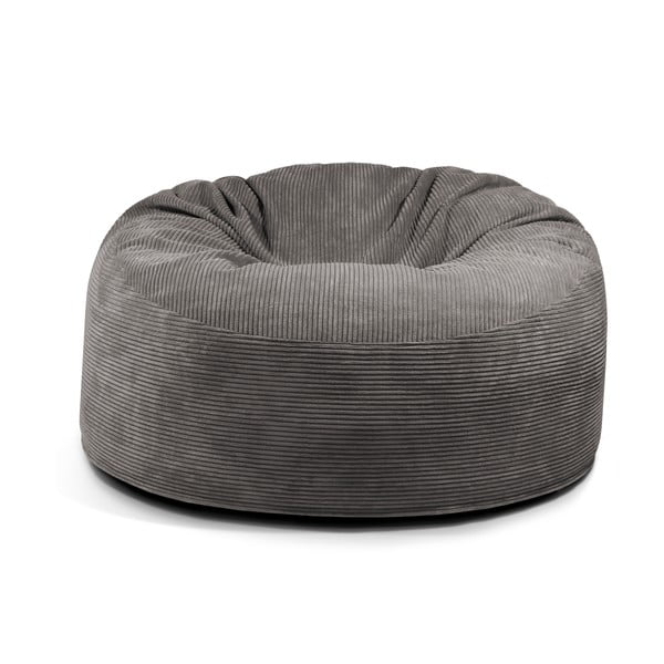 Puof a sacco blu con rivestimento in velluto a coste Om 135 – SLOWDOWN-image-2