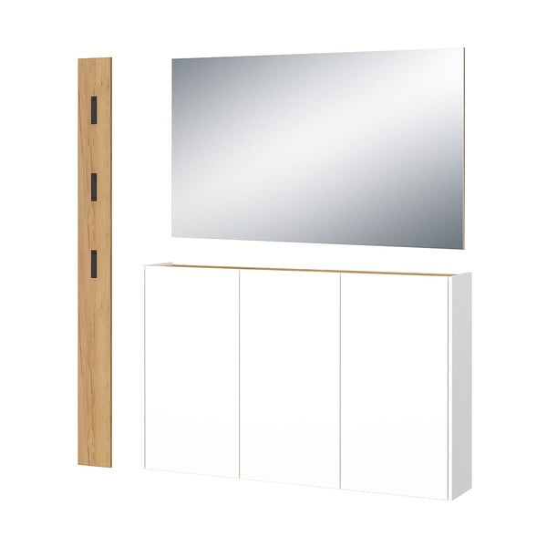 Set da ingresso bianco e color legno naturale effetto rovere Libbiano - Germania