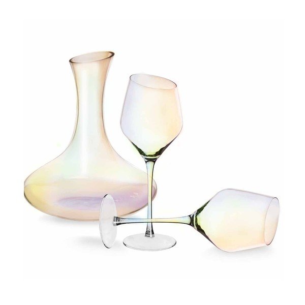 Set di 2 bicchieri e decanter Esclusivo Luster - Orion-image-1