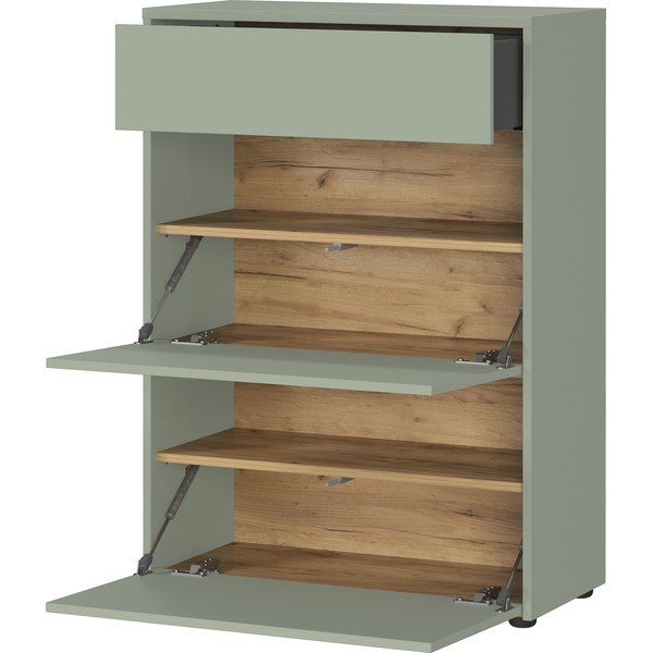 Armadietto verde polveroso opaco 70x99x34 cm Binetto – Germania-image-2