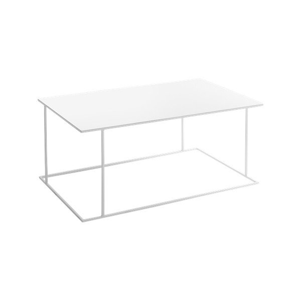 Tavolino bianco Custom Form Walt, lunghezza 100 cm - CustomForm
