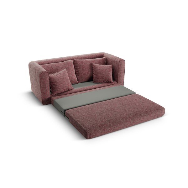 Divano rosa scuro allungabile 158 cm Lido – Micadoni -image-4