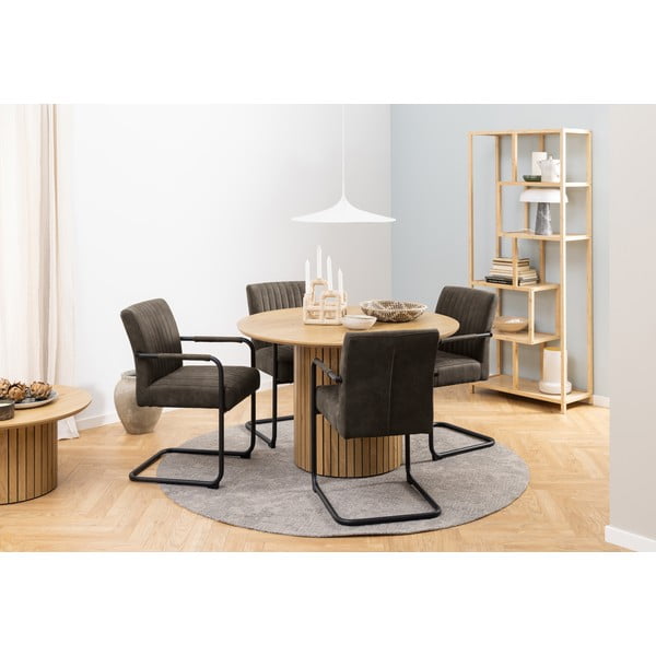 Sedie da pranzo grigio scuro in set di 2 Adele - Actona-image-2