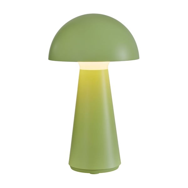 Lampada da tavolo LED verde con telecomando (altezza totale 28 cm) Sam – Sirius