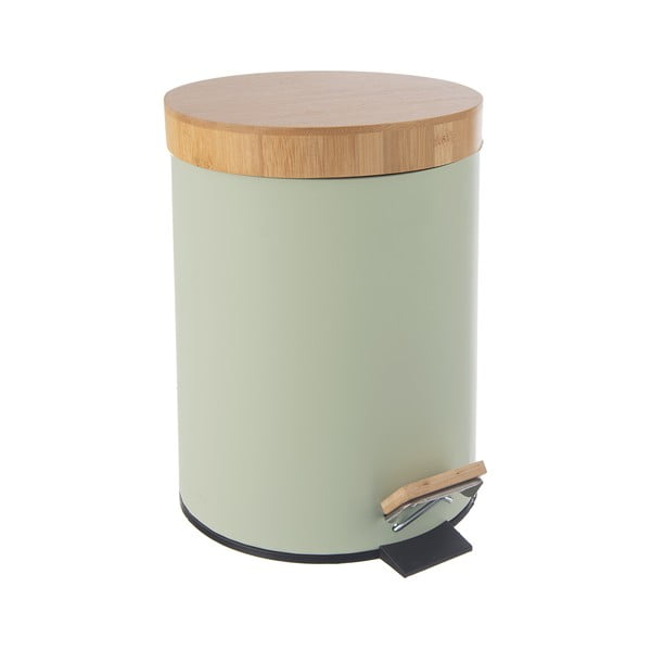 Bidone in metallo con piedini verde chiaro 5 l Greenish - Orion-image-4