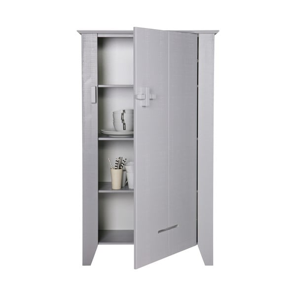 Armadio in legno grigio Gijs - WOOOD-image-3