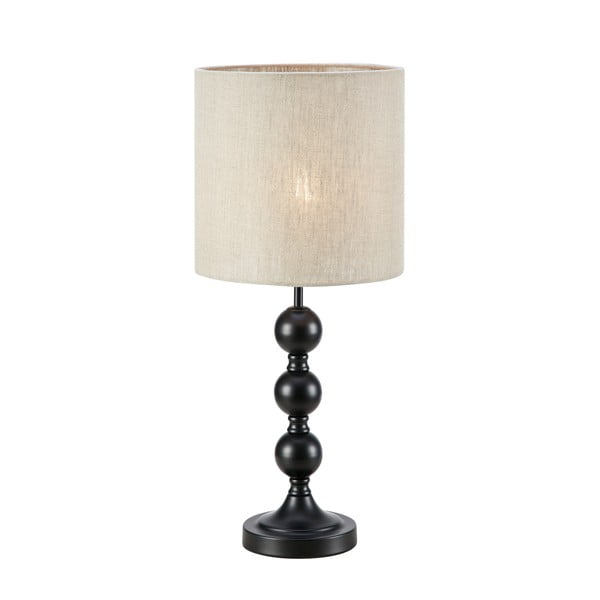 Lampada da tavolo nera e beige (altezza 57 cm) Octo - Markslöjd