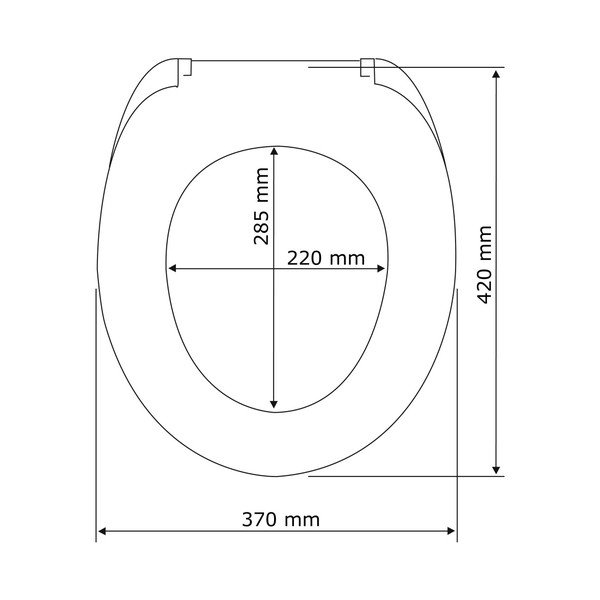 Sedile per wc bianco con chiusura facilitata Mora, 44,5 x 37 cm - Wenko-image-3
