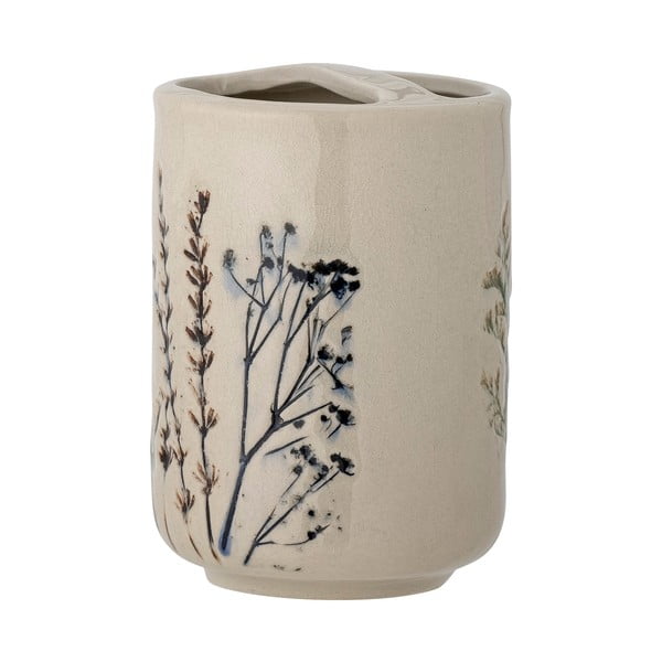 Set di accessori da bagno in gres crema Bea - Bloomingville-image-2