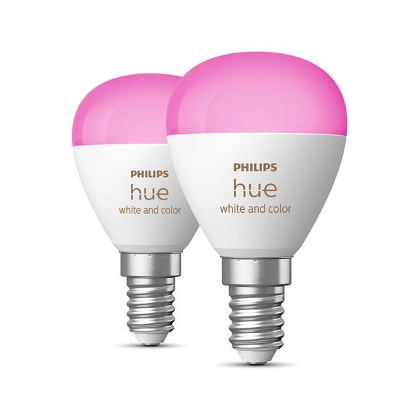 Lampadine smart in set da 2 pz E14, 5 W White and color ambiance - Philips Hue-image-1