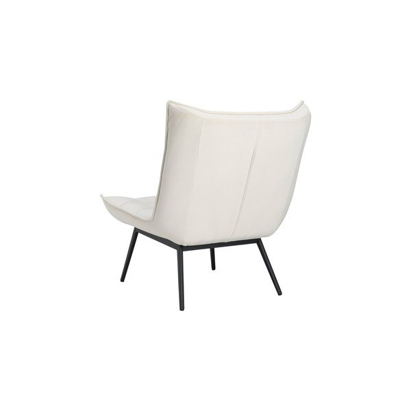 Poltrona color crema con rivestimento in velluto Legend – Ellos Home-image-4