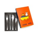 Posate per bambini in acciaio inox argento 4 pezzi Miffy - Zilverstad
