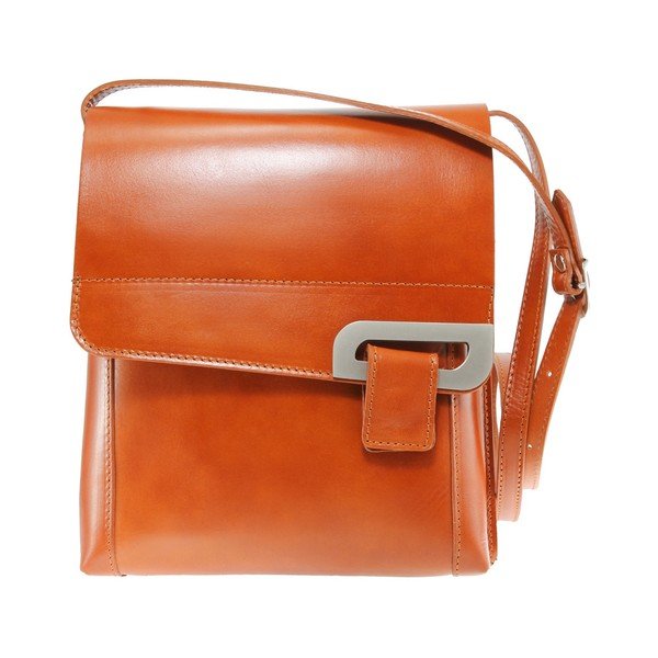 Borsa Valeria in pelle marrone cognac - Chicca Borse