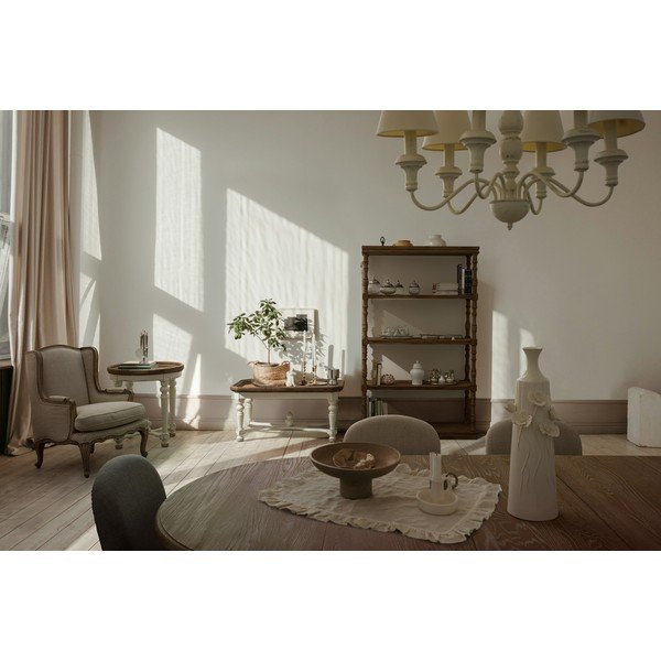Poltrona beige con rivestimento in lino Catherine – Bizzotto-image-1