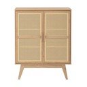 Mobiletto colore naturale in rovere decorato 87x110 cm Bridget - Støraa