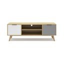 Tavolo TV in legno di pino di colore naturale 140x53 cm Elfa - Marckeric