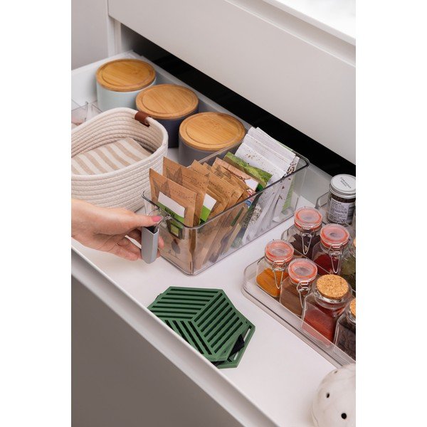 Organizer per il frigorifero in plastica 31,5x13 cm – Casa De Engel-image-1