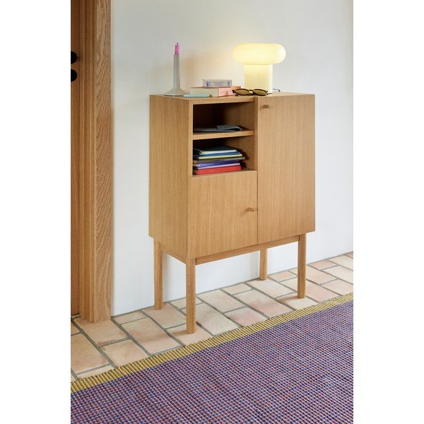 Armadietto di colore naturale con effetto rovere 60x90x34 cm Nobby – Hübsch-image-2