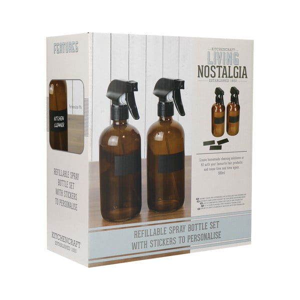 Set di flaconi per detergenti 2 pz Living Nostalgia – Kitchen Craft-image-2