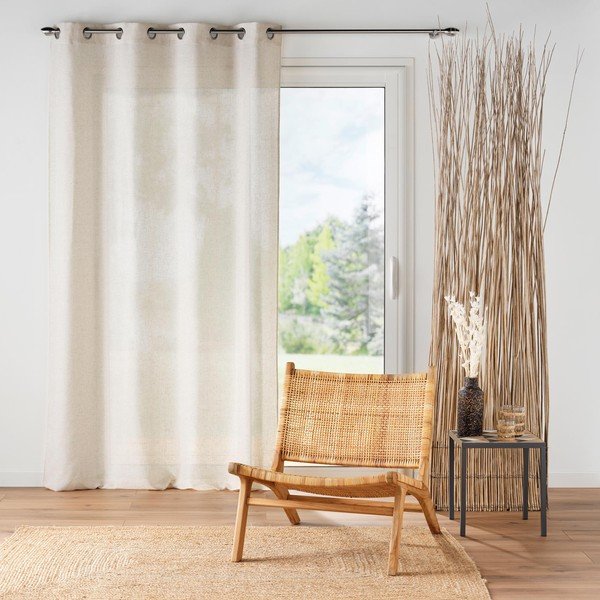 Tenda color crema 140x240 cm Pauline – douceur d'intérieur-image-1