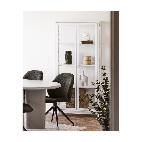 Vaso verde in ceramica (altezza totale 25,5 cm) Lika – House Nordic-image-2