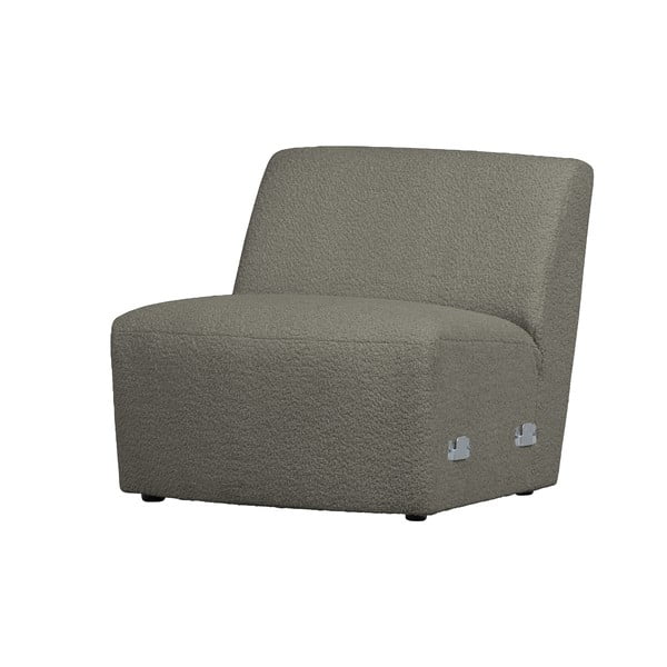 Modulo divano kaki in tessuto bouclé (parte centrale) Coco - WOOOD
