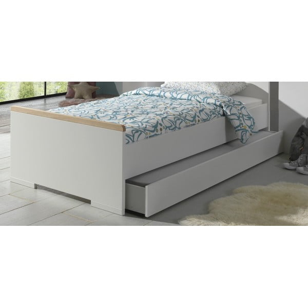 Cassetto bianco sotto il letto per bambini 90x200 cm London - Vipack-image-1