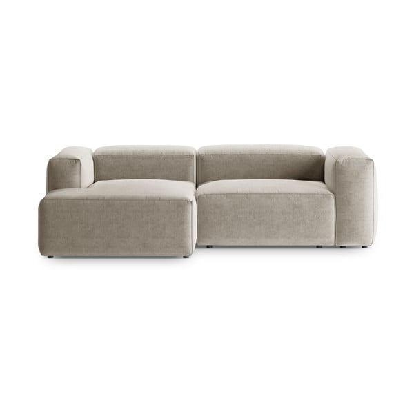 Divano angolare beige (con penisola a sinistra/con chaise lounge) Bergamo – Cosmopolitan Design