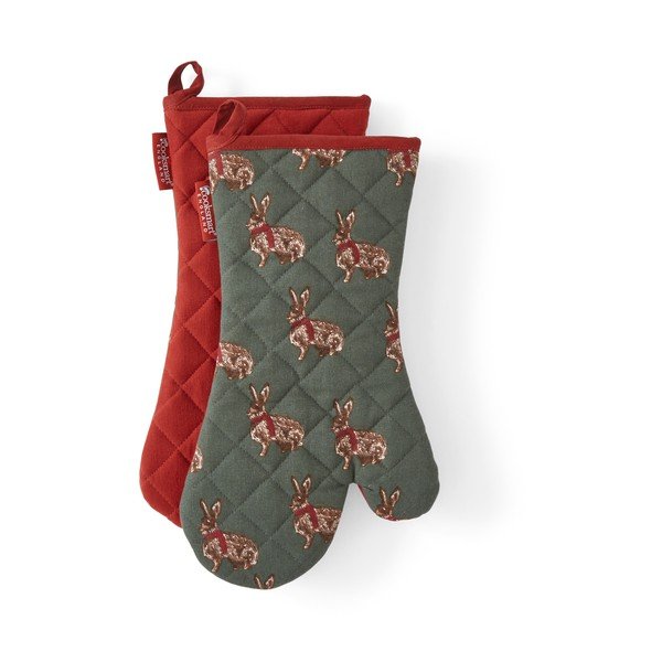 Set di guanti da forno in cotone 2 pz Heritage Hare – Cooksmart ®-image-1