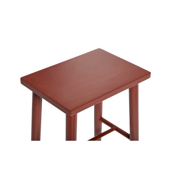 Červená barová stolička z dubového dřeva Hübsch Oak Bar stool, výška 52 cm-image-1