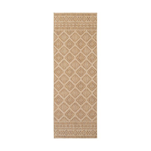 Passatoia da interno ed esterno beige 80x250 cm Mira 1452 – Ayyildiz Carpets