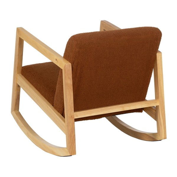 Sedia a dondolo marrone - Ixia-image-3