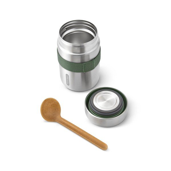 Borraccia termica argentata in acciaio inox 400 ml – Black + Blum-image-2