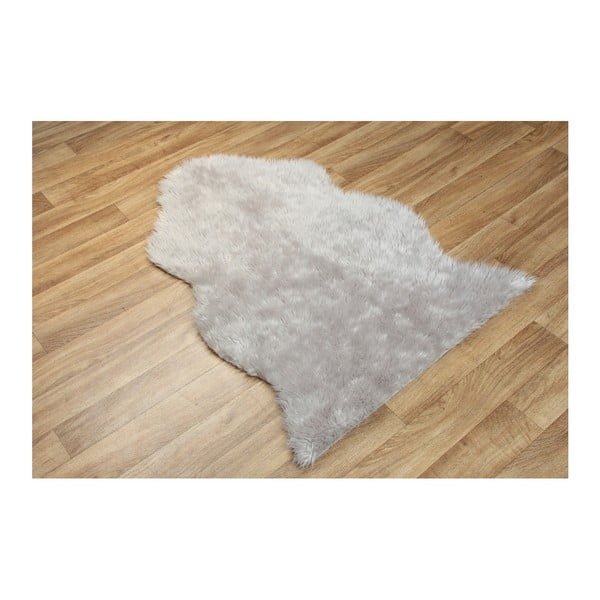 Tappeto in pelliccia sintetica grigia Tekli, 70 x 100 cm - Eko Halı-image-2