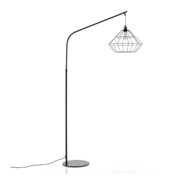 Lampada da terra nera Diamond - Tomasucci