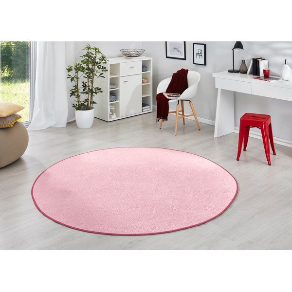 Tappeto rotondo rosa chiaro ø 133 cm Fancy - Hanse Home-image-1
