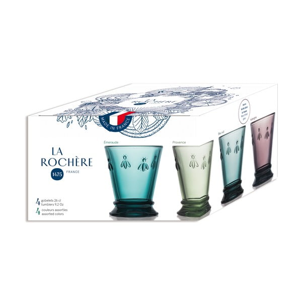 Set di 4 bicchieri da 260 ml Abeille - La Rochére-image-3