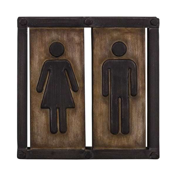 Insegna in metallo 21,5x21,5 cm Toilette - Antic Line