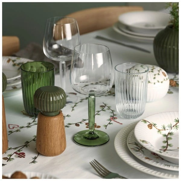 Tovaglia natalizia in cotone bianco 150 x 220 cm Hammershøi - Kähler Design-image-3