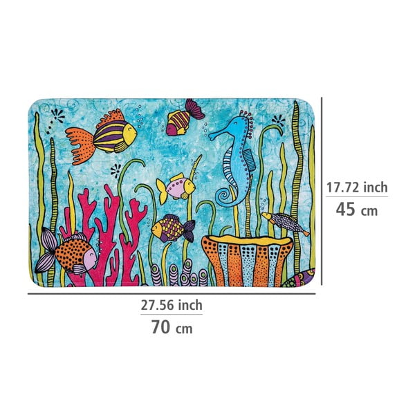 Tappetino da bagno in tessuto 45x70 cm Rollin'Art Ocean Life - Wenko-image-3