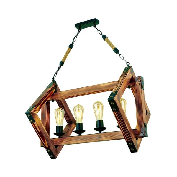 Lampada a sospensione in carpino Estelya - Beacon