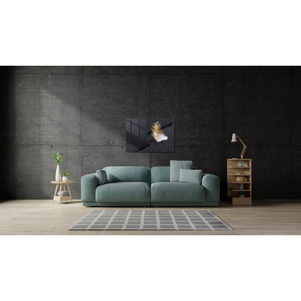 Pittura su vetro 100x70 cm Feather - Wallity-image-2