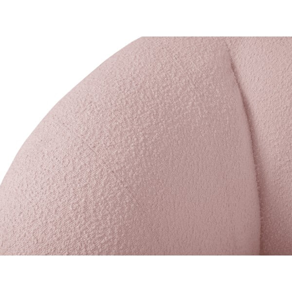 Divano bouclé rosa chiaro 210 cm Essen - Cosmopolitan Design-image-4